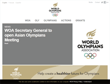 Tablet Screenshot of olympians.org